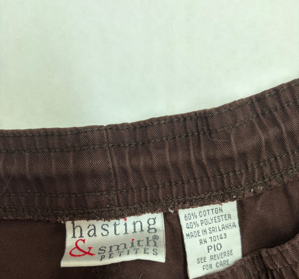 Hasting & Smith Pants 31W Brown Cotton, Polyester