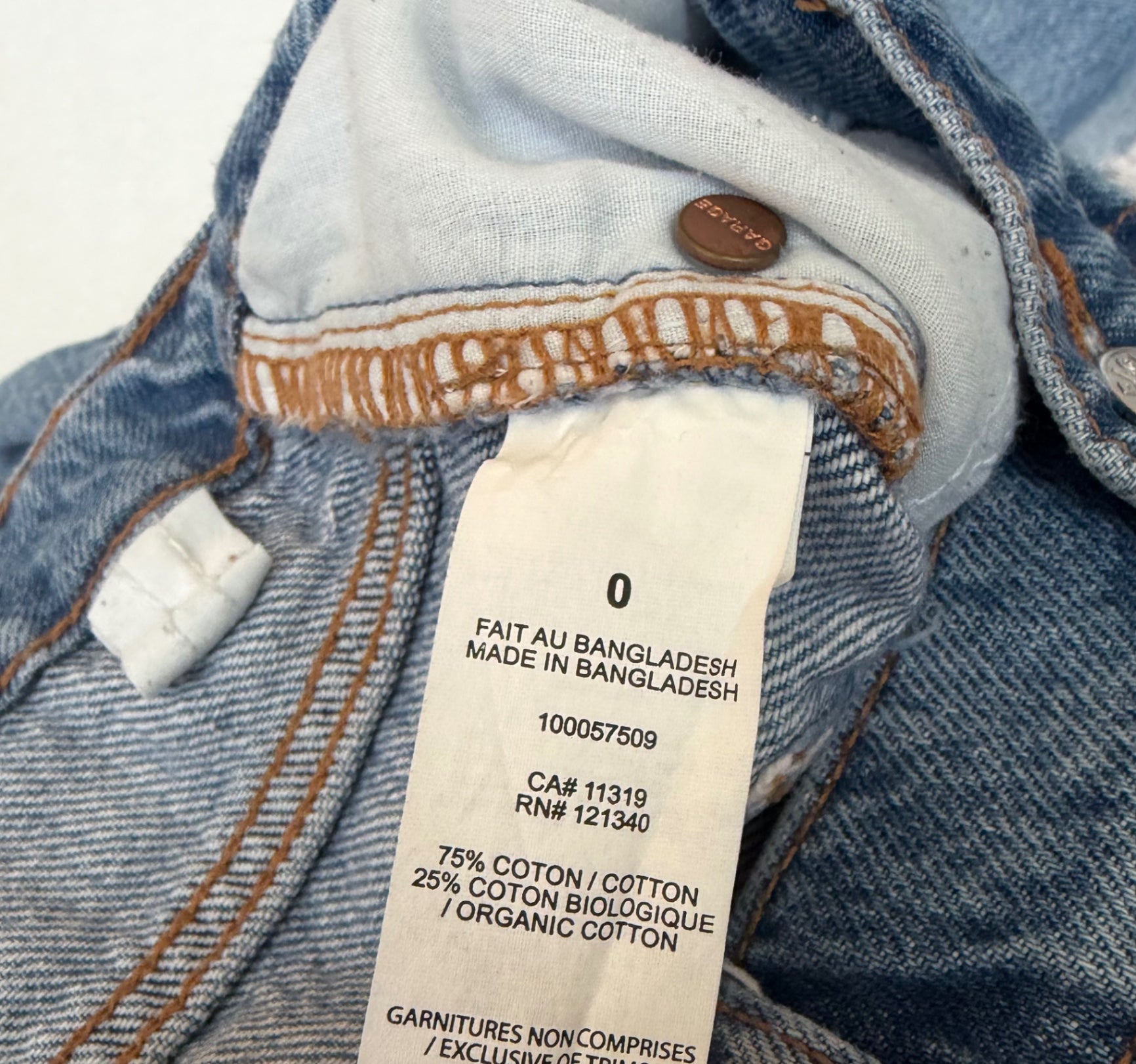Garage Jeans 0 Blue Denim and Cotton