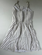Hollister Dresses/Rompers Small Beige with black stripes Cotton, Viscose, Linen, Polyester