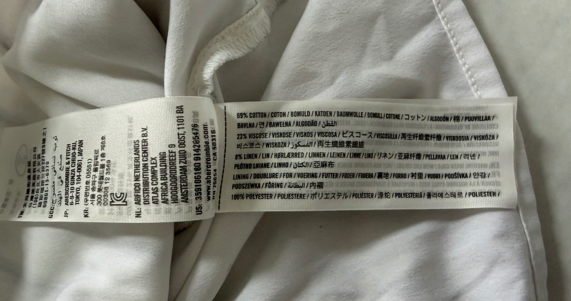 Hollister Dresses/Rompers Small Beige with black stripes Cotton, Viscose, Linen, Polyester