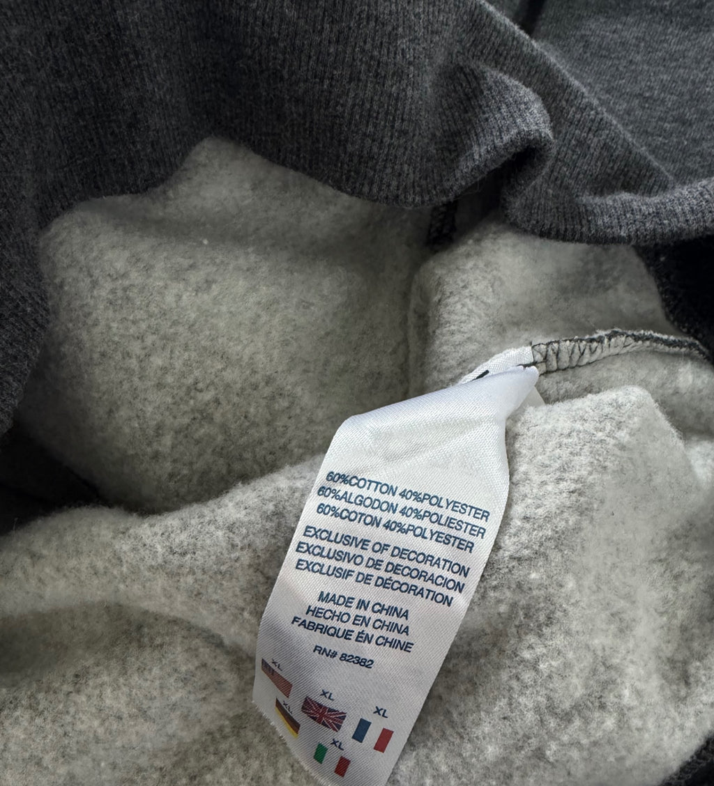 Champion Sweatshirts/Hoodies Extra Large Gray Cotton, Polyester, Fleece lining