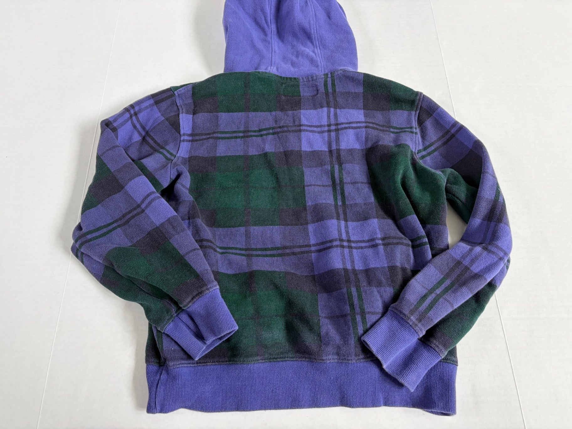 Be Spoke Sweatshirts/Hoodies Small Purple and Green Cotton, Knit