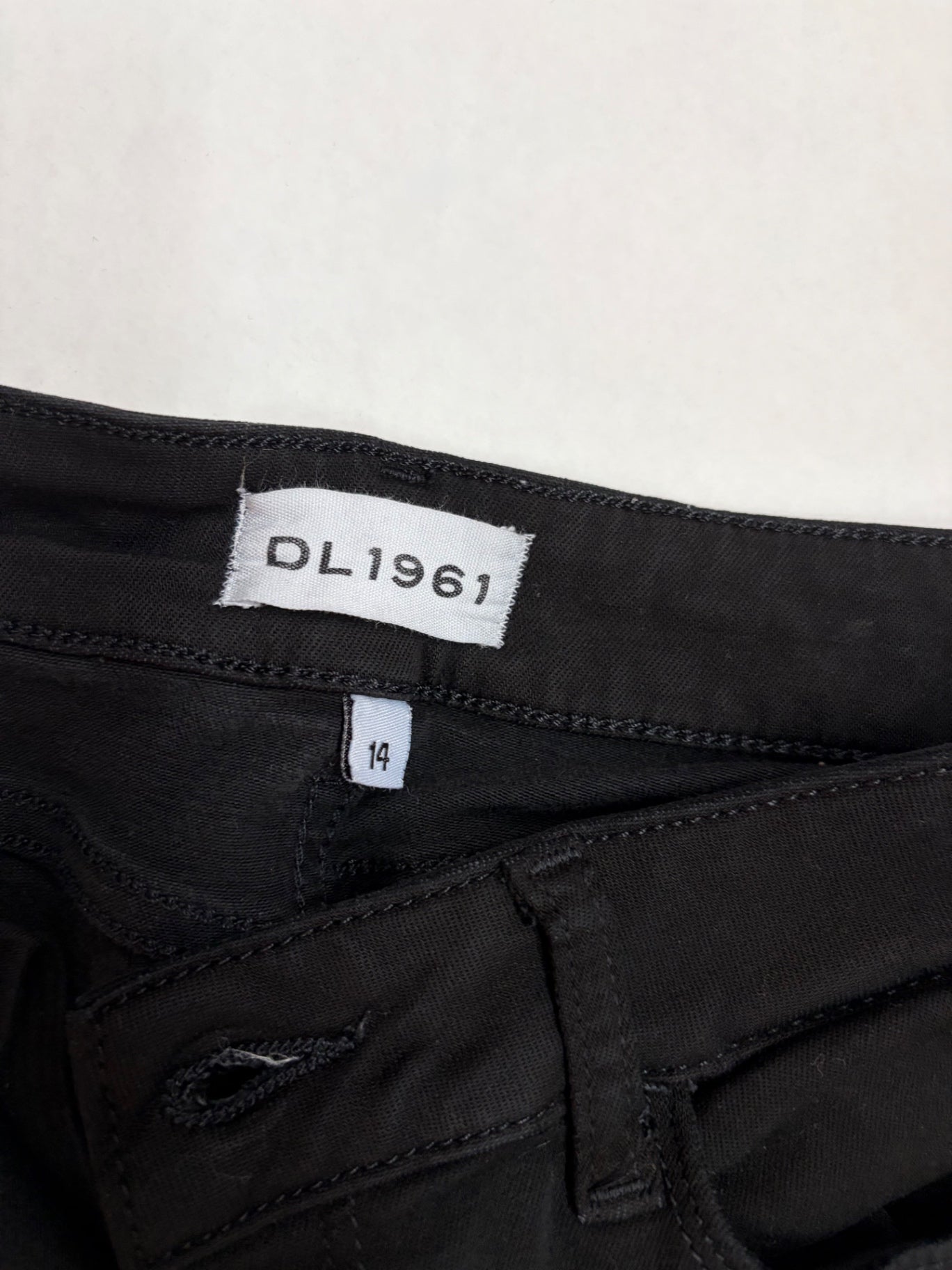 DL1961 Pants 14 Black Denim (jeans), cotton, polyester, lycra (inner label), modal