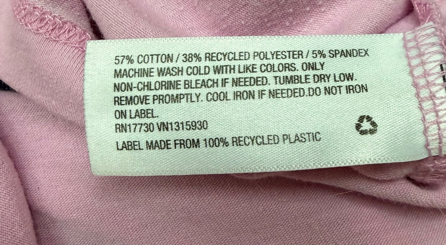 Wild Fable Tops Extra Small Pink Cotton, Recycled Polyester, Spandex