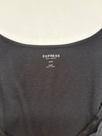 Express Tops Extra Extra Small Black Cotton