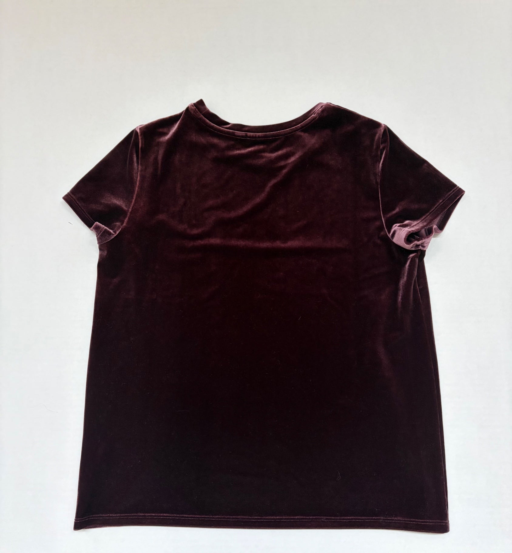 Gap Tops Small Burgundy Velvet, polyester, spandex