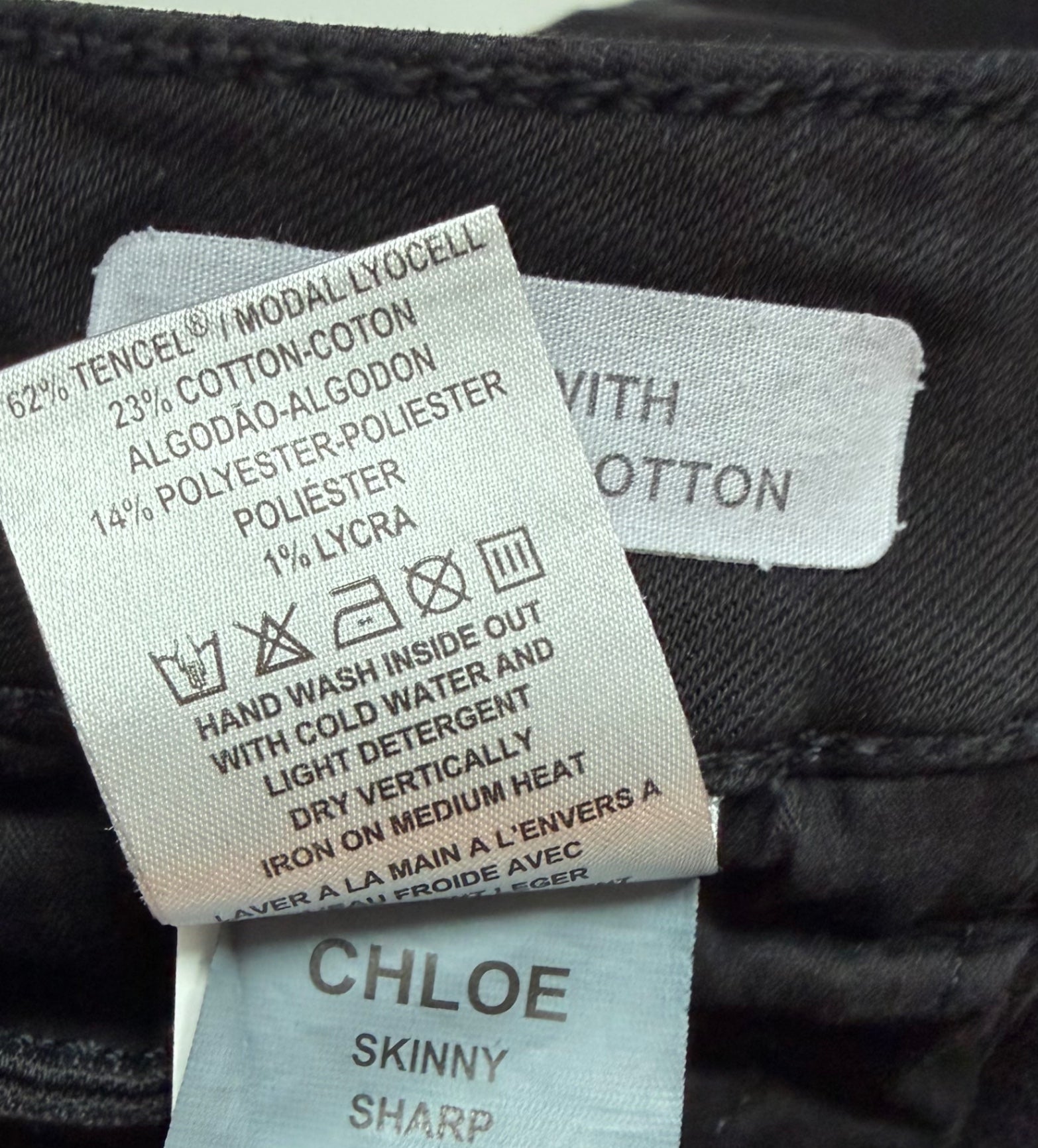 DL1961 Pants 14 Black Denim (jeans), cotton, polyester, lycra (inner label), modal