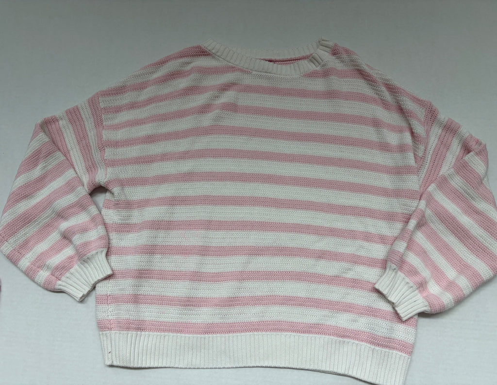 Edikted Sweaters/Cardigans Medium/Large Pink and White Knitted fabric/Cotton