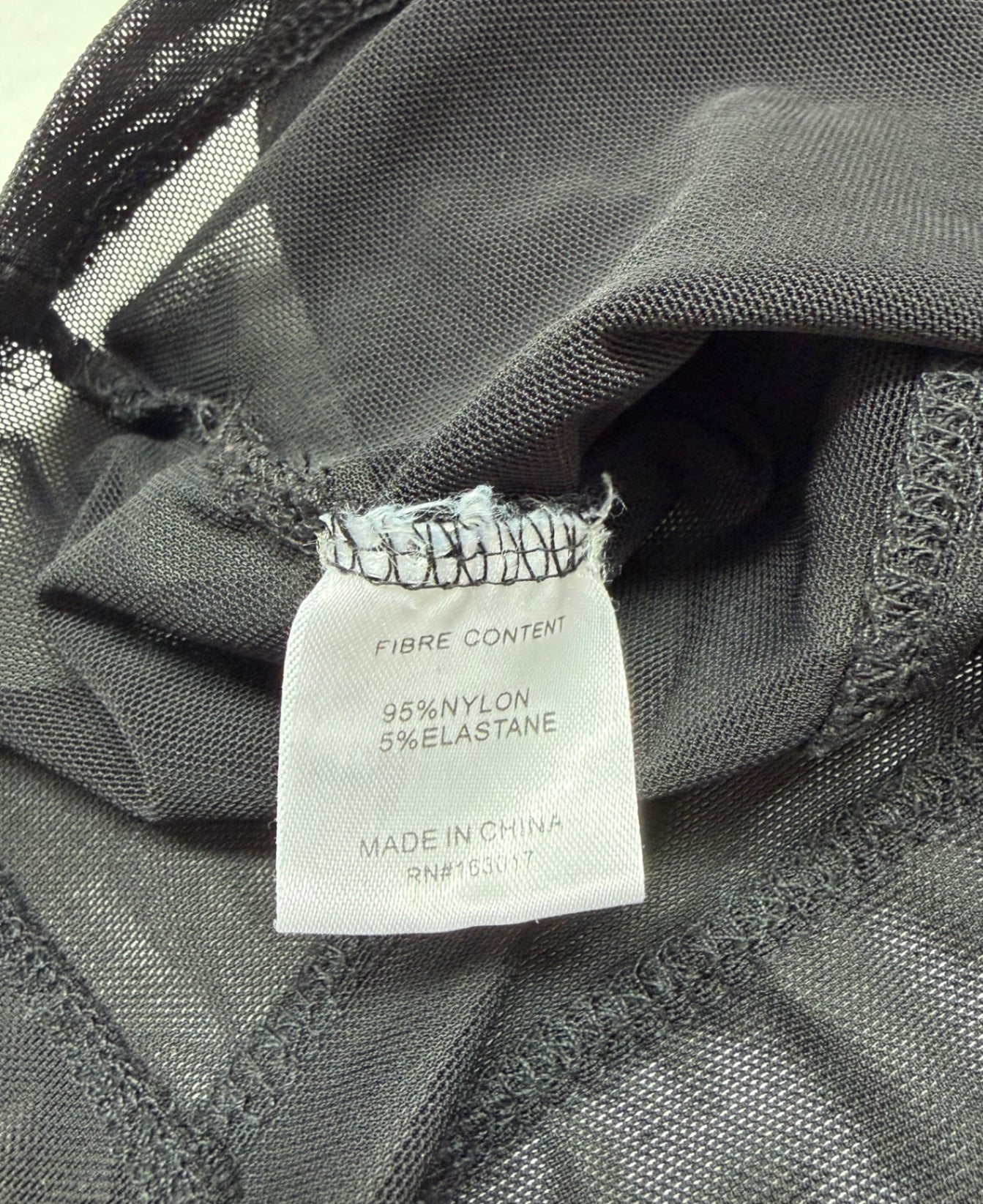 Princess Polly Tops 10 Black Nylon, Elastane