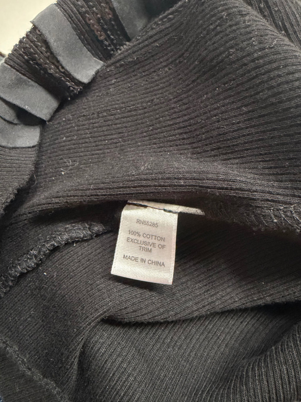 Express Tops Extra Extra Small Black Cotton