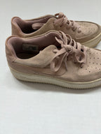 Nike Shoes 7 Beige Pink Suede, synthetic fabric