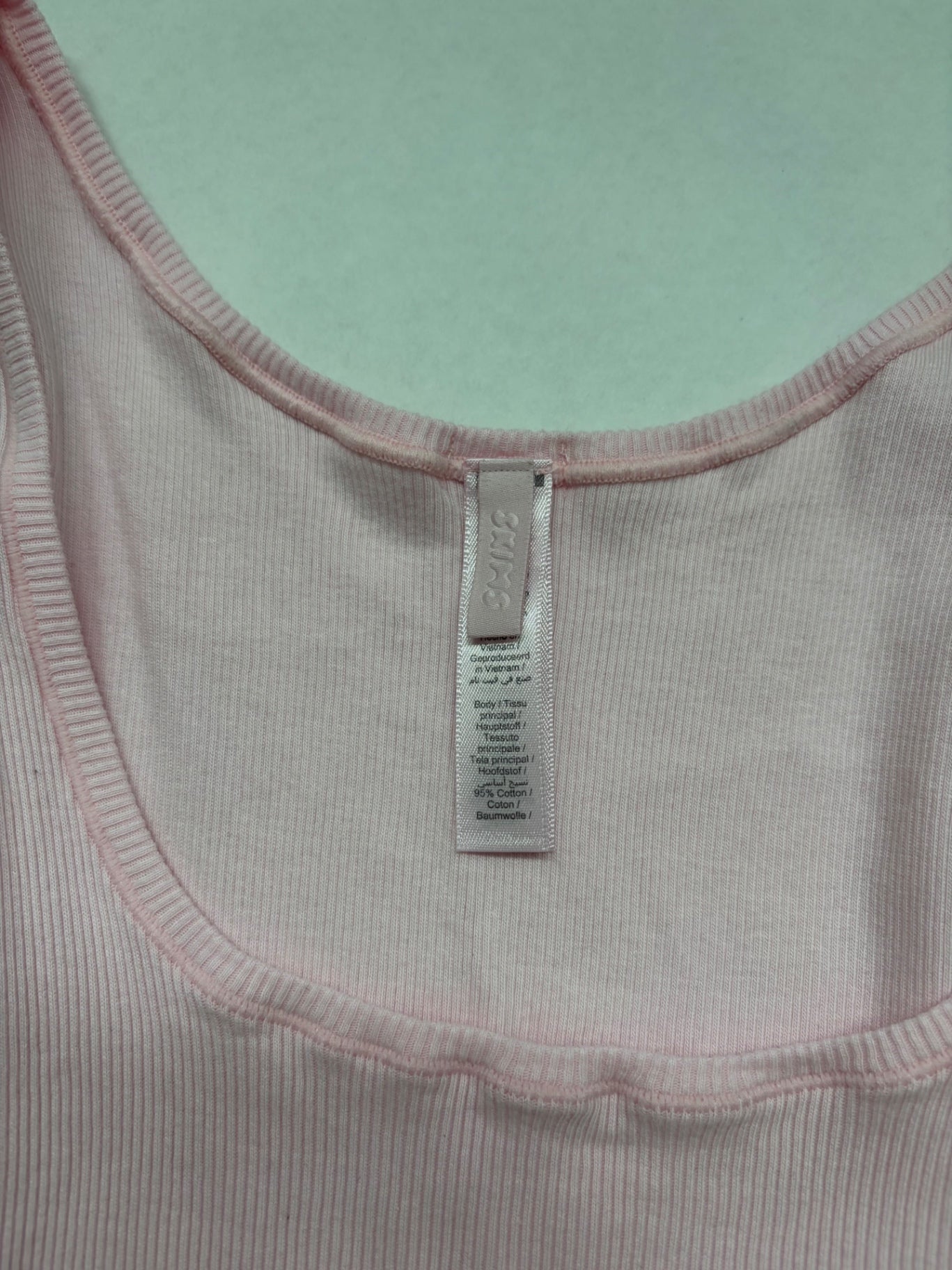 Skims Tops Large Light pink Cotton