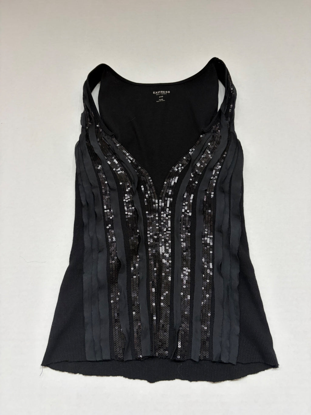 Express Tops Extra Extra Small Black Cotton