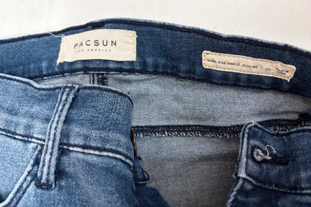 Pacsun Jeans 24 Blue Denim/Cotton/Polyester/Elastane