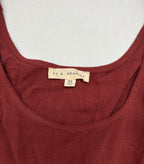 L.A. Hearts Tops Extra Small Red Linen, Viscose