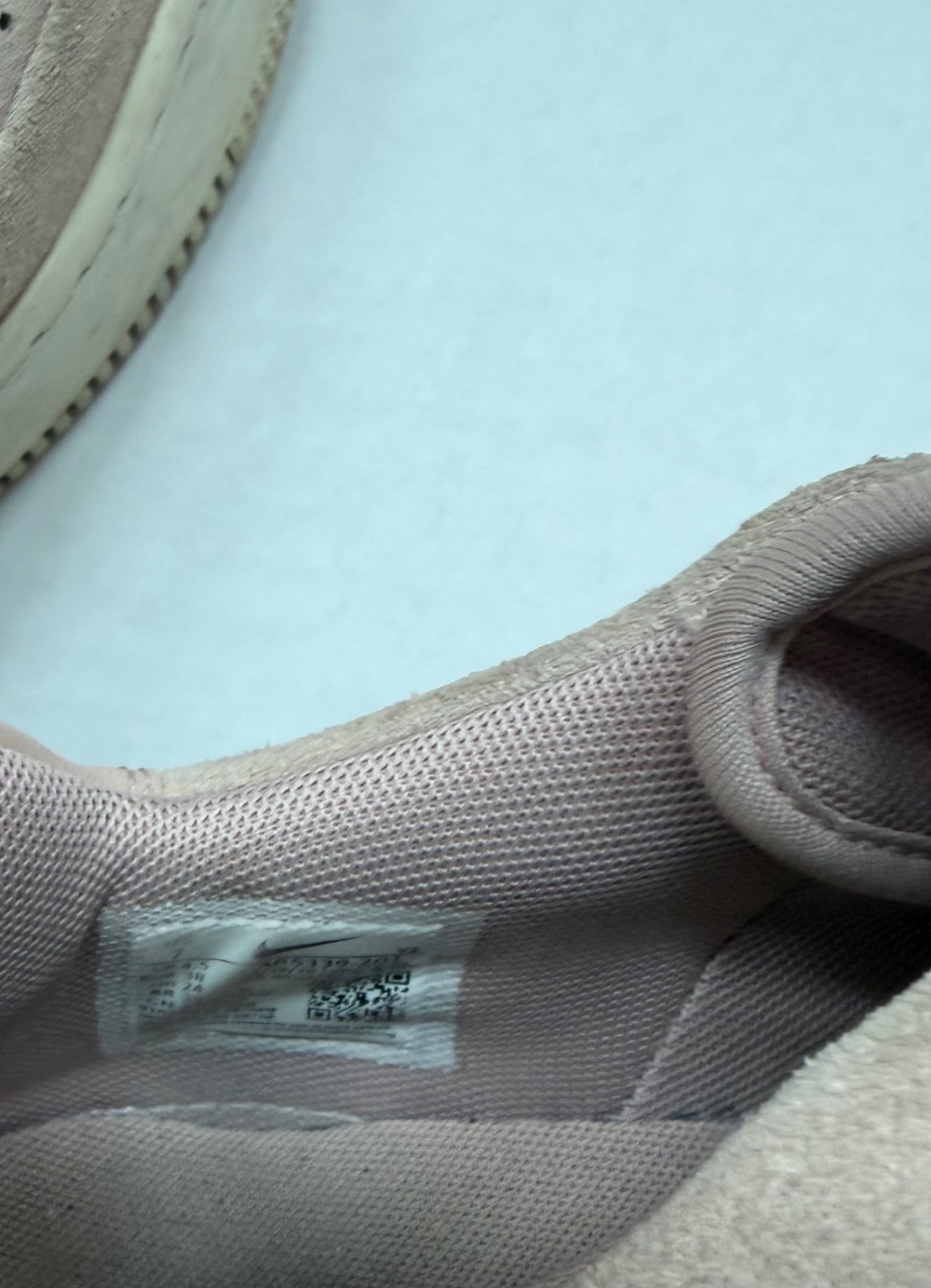 Nike Shoes 7 Beige Pink Suede, synthetic fabric