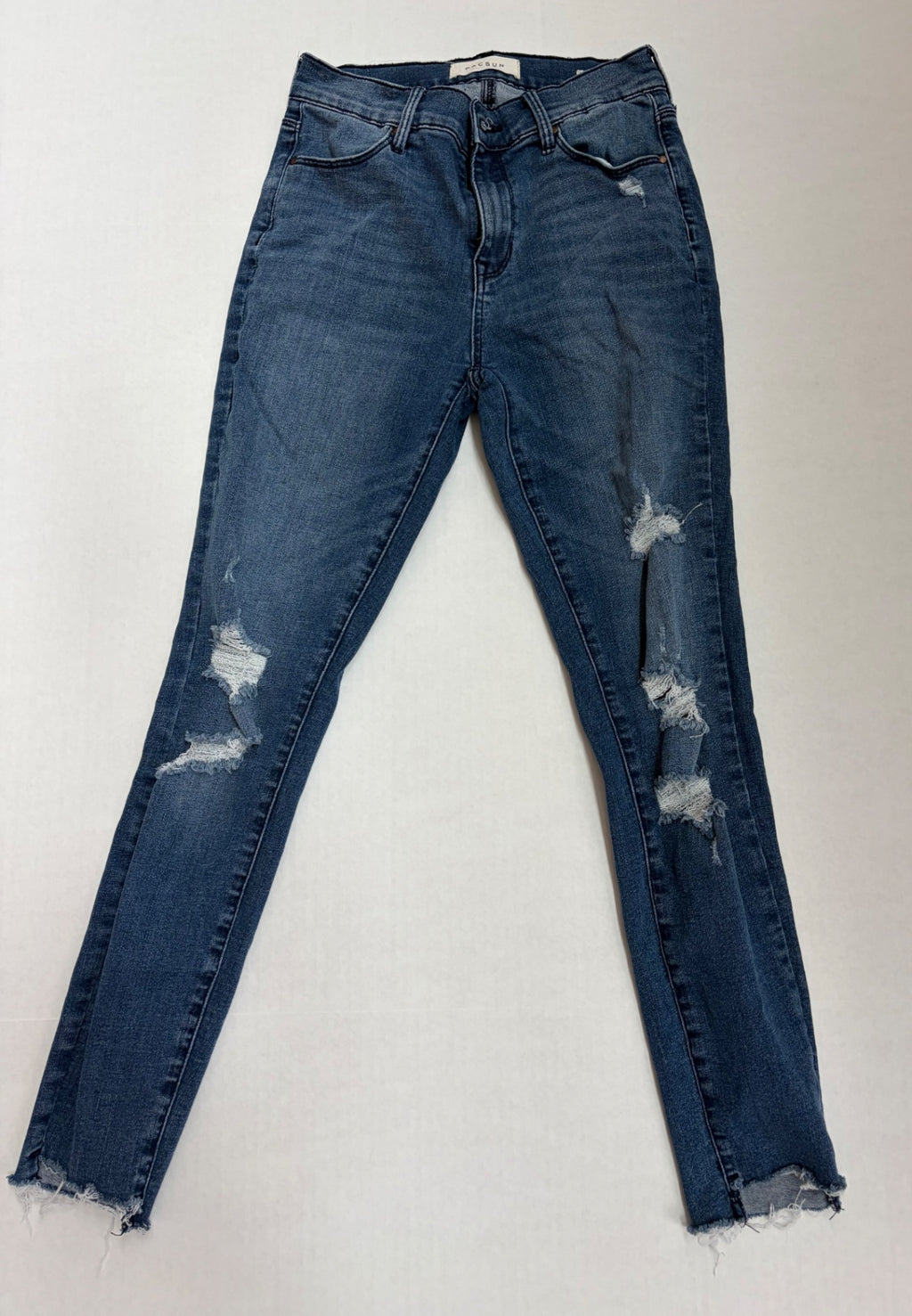 Pacsun Jeans 24 Blue Denim/Cotton/Polyester/Elastane