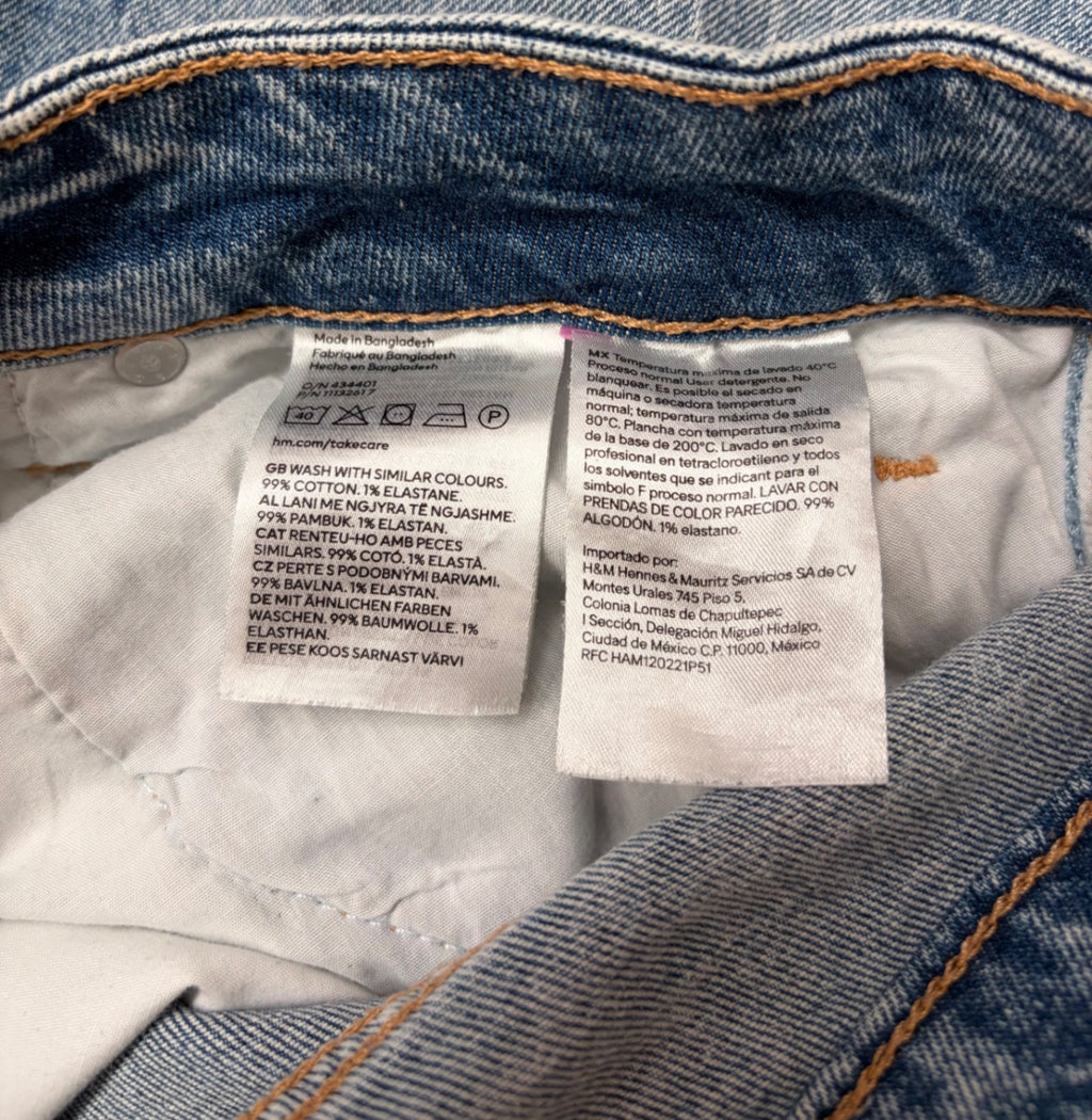 & Denim Jeans 12 Blue Denim/Cotton/Elastane