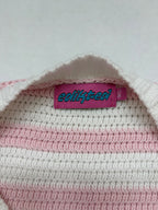 Edikted Sweaters/Cardigans Medium/Large Pink and White Knitted fabric/Cotton