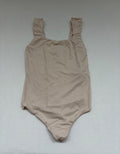 Aerie Tops Extra Small Beige Nylon, Elastane
