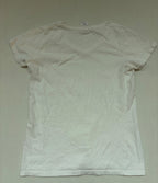 Gildan Tops Small Off-white/cream Cotton
