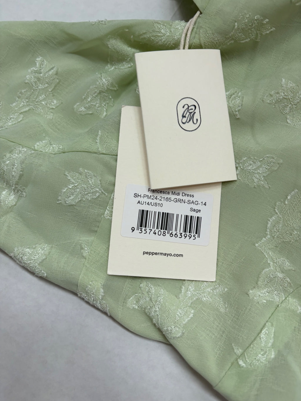 Peppermayo Dress Extra Large Sage green Polyester/Spandex (shell, lining)