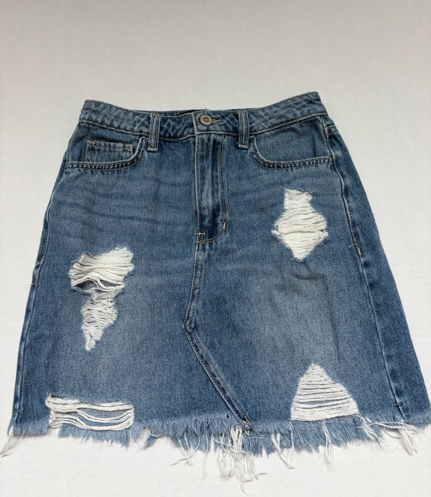 Hollister Skirts/Skorts W25 Blue Denim and Cotton