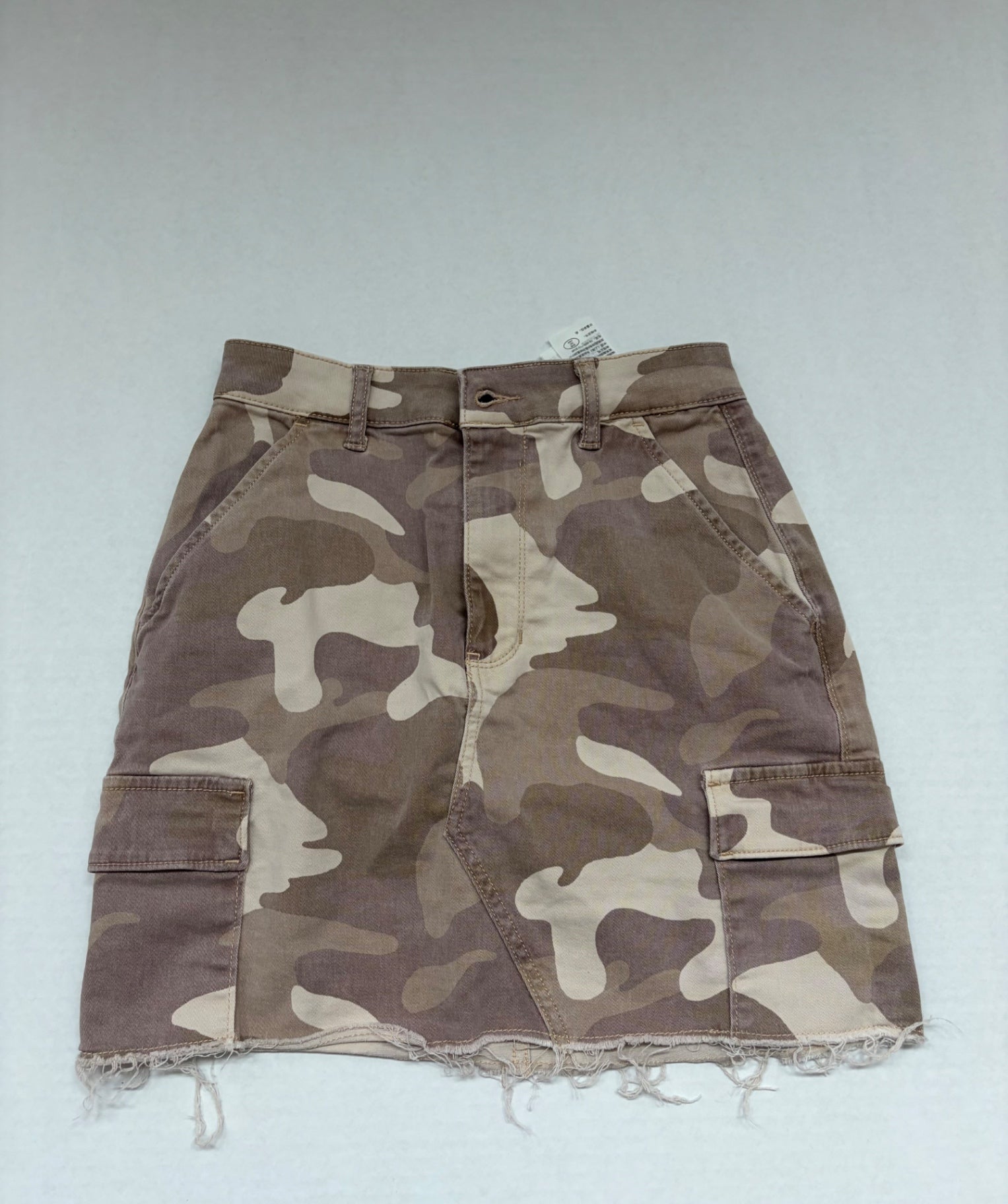 Hollister Skirts/Skorts 1 Beige, Brown, Green Camo Cotton/Elastane