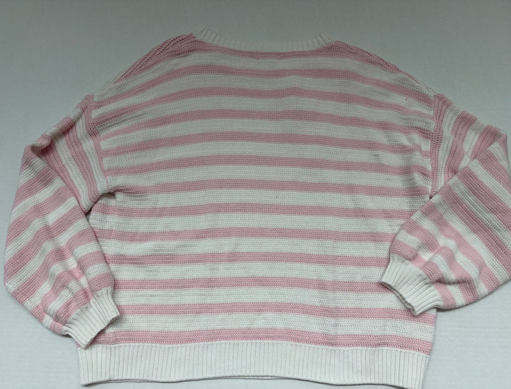 Edikted Sweaters/Cardigans Medium/Large Pink and White Knitted fabric/Cotton