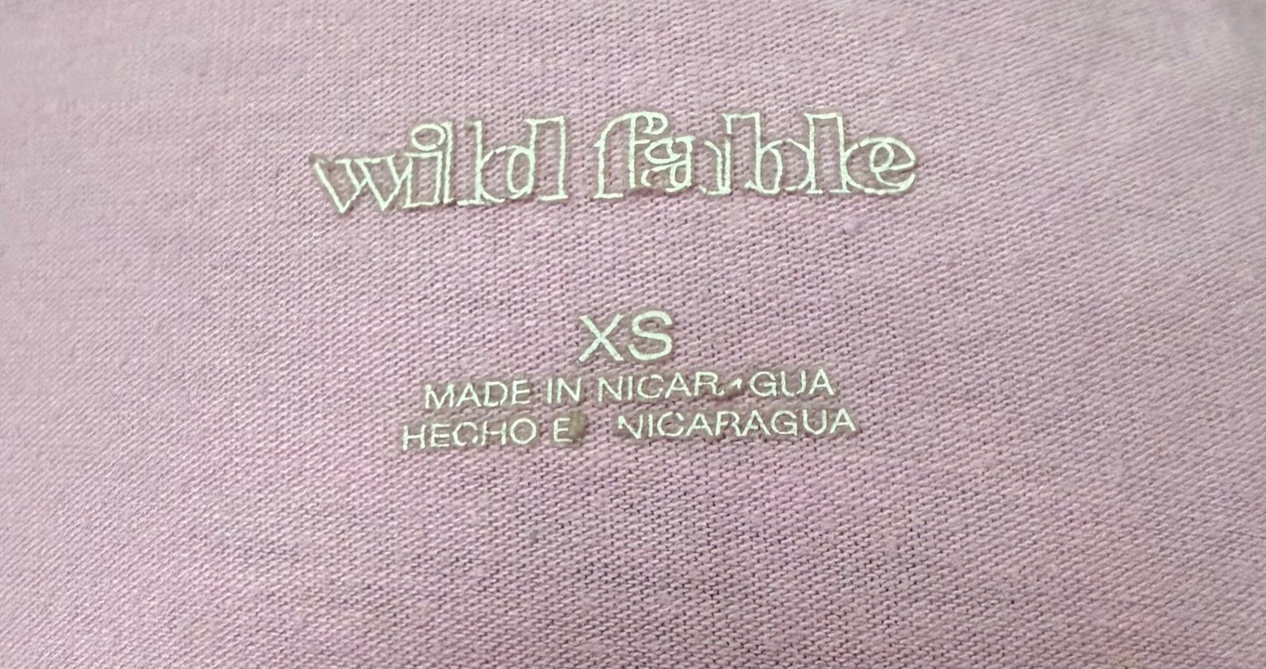 Wild Fable Tops Extra Small Pink Cotton, Recycled Polyester, Spandex