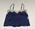 Sky to Moon Tops Small Navy blue Satin, Viscose, Rayon
