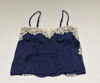 Sky to Moon Tops Small Navy blue Satin, Viscose, Rayon
