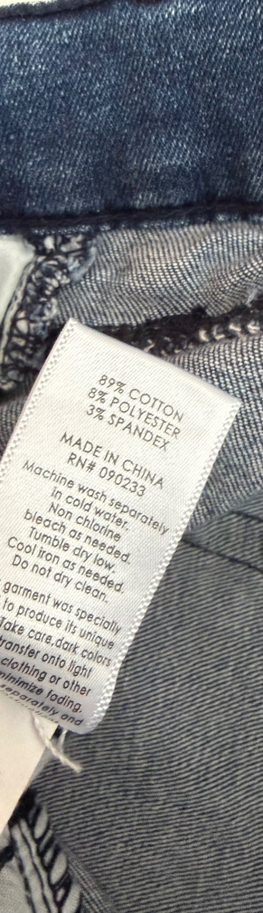 Pacsun Jeans 24 Blue Denim/Cotton/Polyester/Elastane