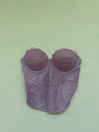 Reoria Tops Extra Small Lavender Polyester, Lace, Elastane