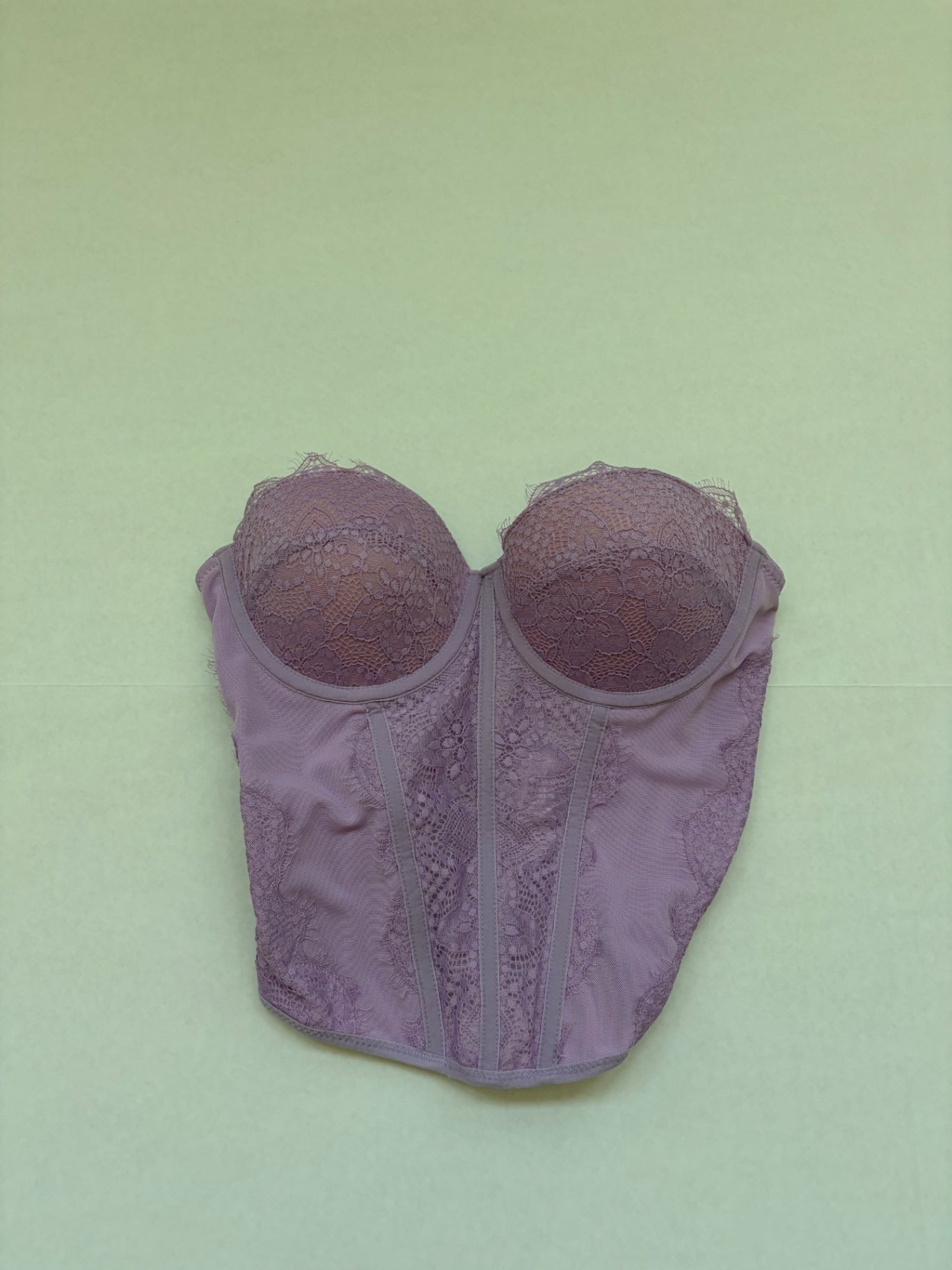 Reoria Tops Extra Small Lavender Polyester, Lace, Elastane