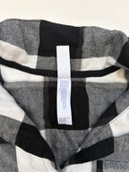 Stars Above Pajamas Small Black, White, Gray Cotton, Flannel