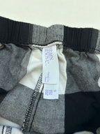 Stars Above Pajamas Small Black, White, Gray Cotton flannel