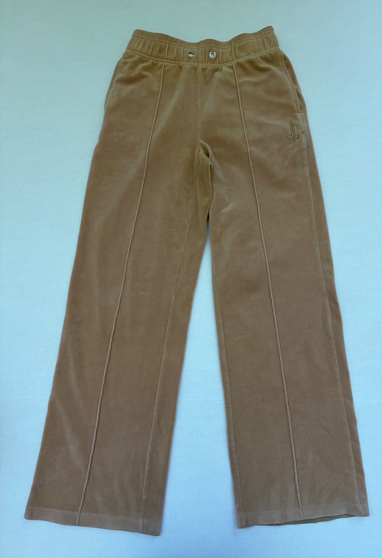 Juicy Couture Pants Extra Small Beige Velvet, polyester, spandex