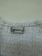 Hollister Dresses/Rompers Small Cream/Off-white Cotton, Viscose, Linen (based on fabric composition label)