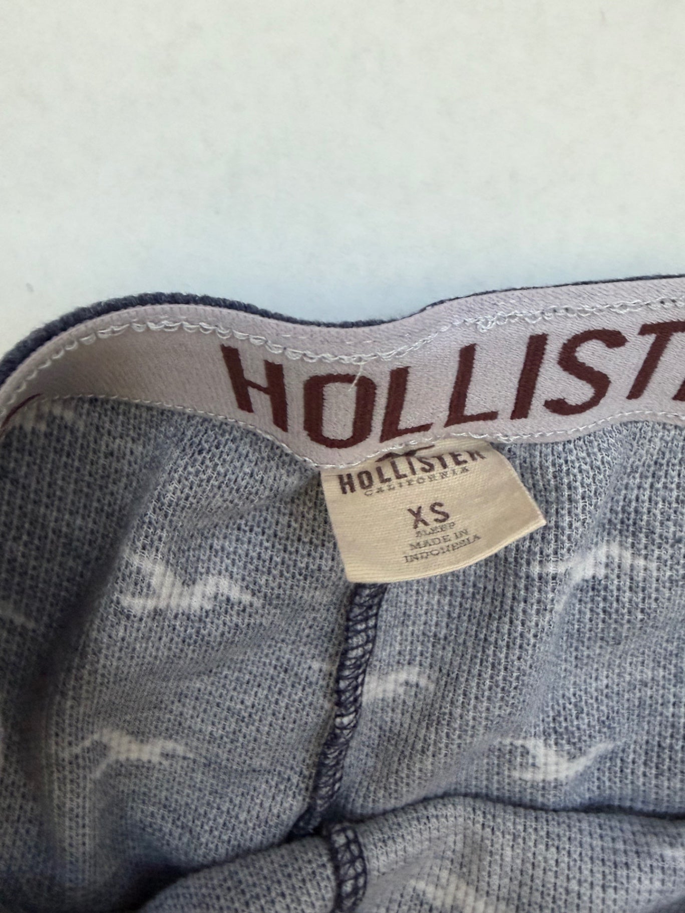 Hollister Pajamas Extra Small Navy blue Cotton/Polyester/Elastane