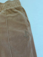 Juicy Couture Pants Extra Small Beige Velvet, polyester, spandex