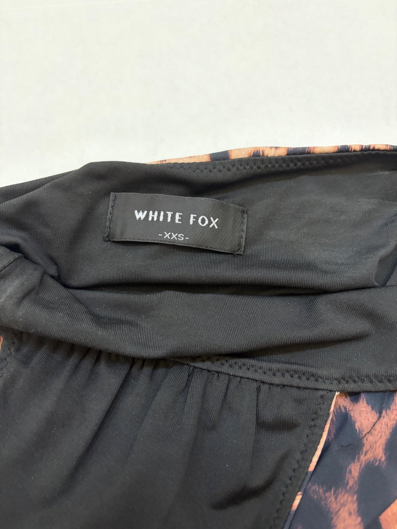 WHITE FOX Tops Extra Extra Small Leopard print (brown, black, tan) Polyester, Spandex, Nylon