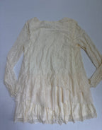 Indigo Soul Dresses/Rompers Large Ivory/Beige Lace, Polyester, Nylon, Spandex
