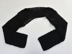 COTTON CANDY LA Sweater Small Black Crochet Yarn, Polyester