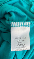 Fashion Nova Dresses/Rompers Extra Small Turquoise Rayon and Spandex