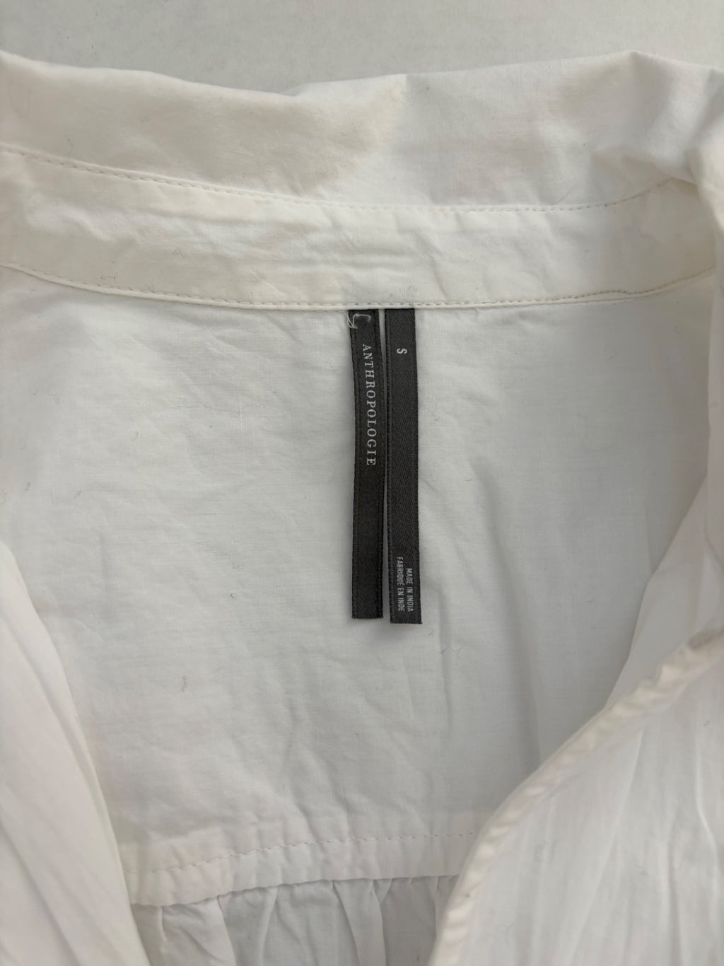 Anthropologie Tops Small White Cotton