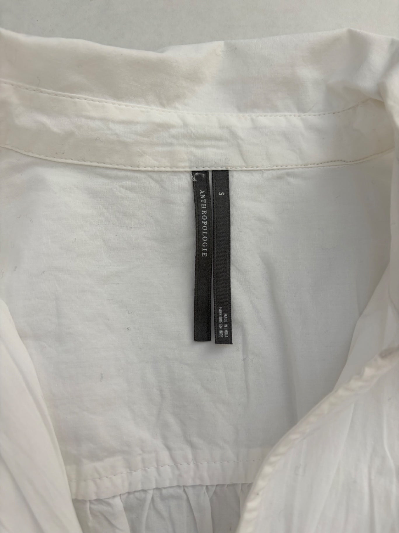 Anthropologie Tops Small White Cotton