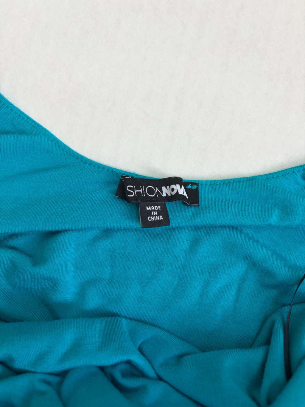 Fashion Nova Dresses/Rompers Extra Small Turquoise Rayon and Spandex