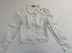 Edikted Tops Small White with black stripes Cotton
