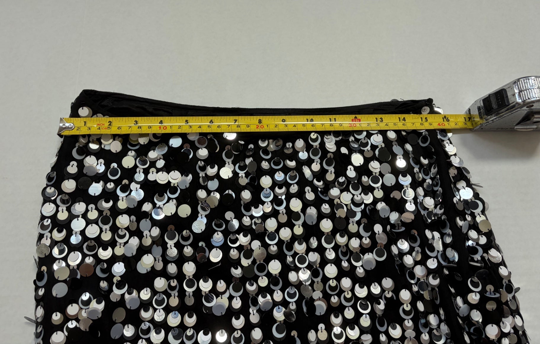 Unknown Skirts/Skorts 31W Black Sequin fabric